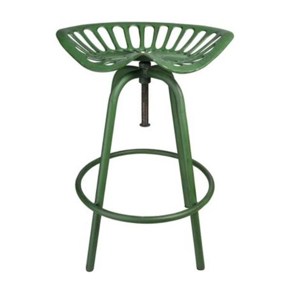 Esschert Design Industrial Heritage Tractor Chair with Cast Iron & Steel, Green IH023